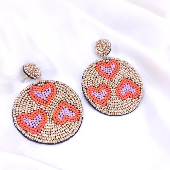Seed bead Earring, Handmade, made in India, A gift for you, ONLY 1 LEFT!!! - Picture 10 of 11